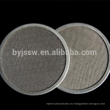 Malla de filtro de acero inoxidable de 10 micras (fabricación)